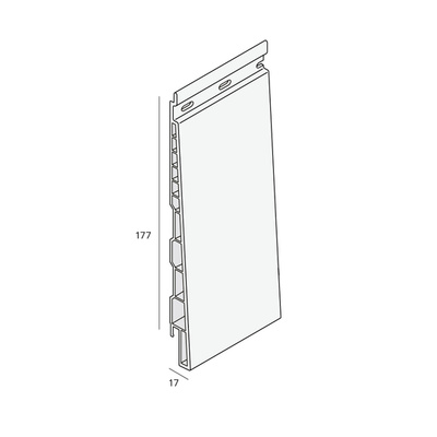 Detailtekening van keralit potdeksel 177 mm